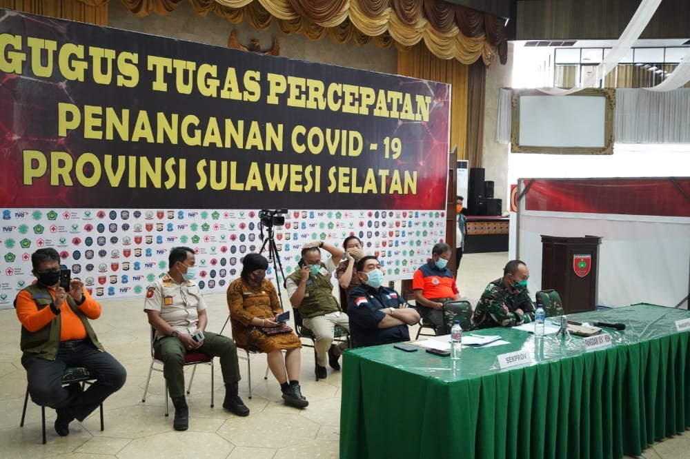 Gugus Tugas Penanganan Covid-19 Sulsel