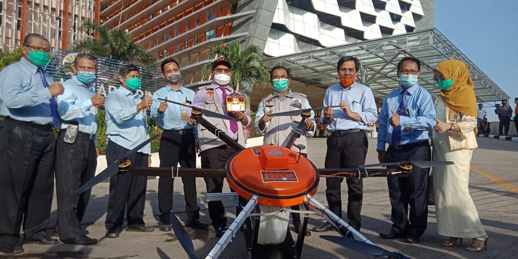 Drone Covid-19 Buatan Fakultas Teknik UNM Makassar