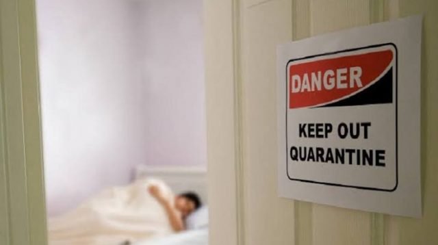 Ilustrasi pasien Covid-19 isolasi mandiri