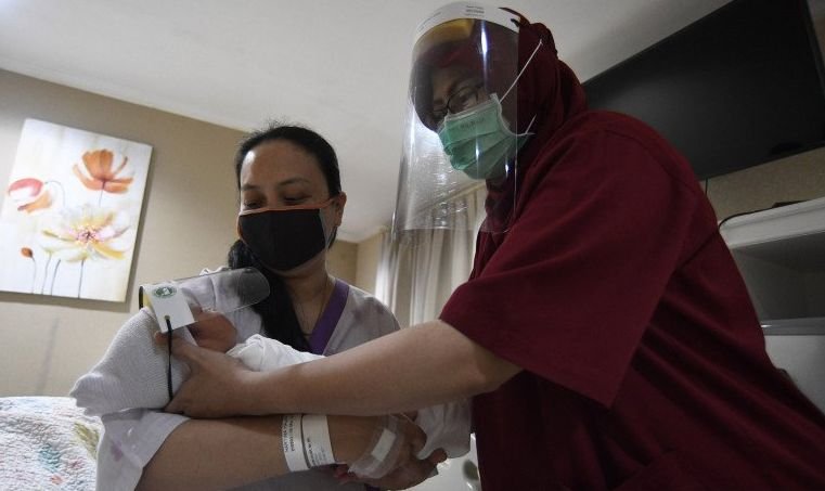 Ilustrasi bayi lahir di tengah pandemi Covid-19