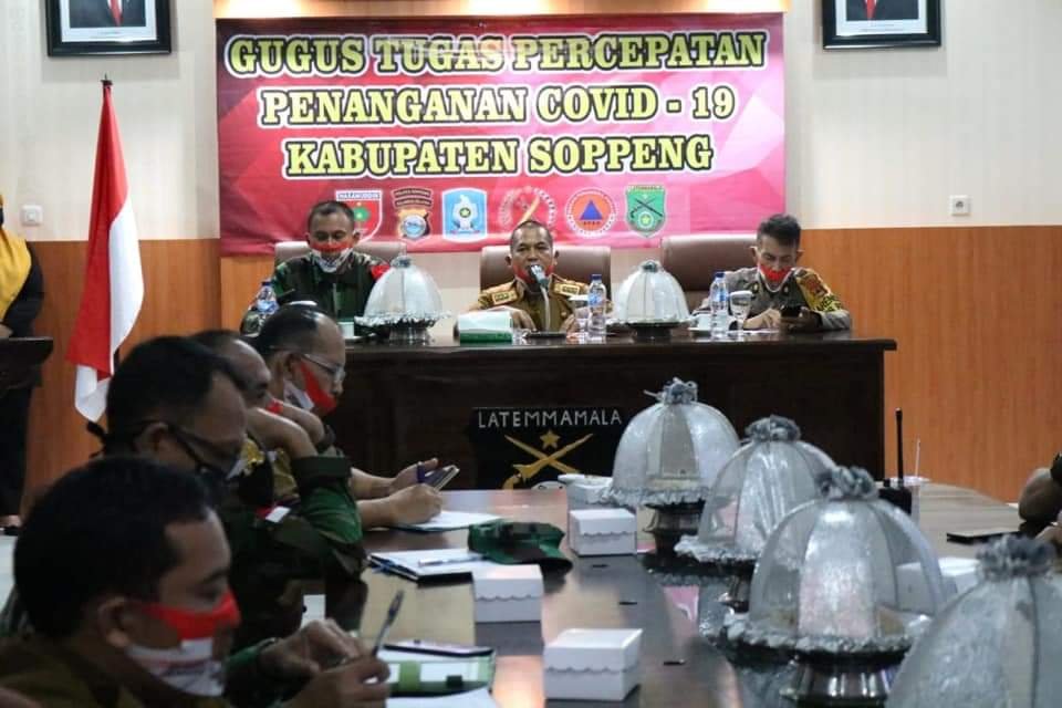 Rapat Koordinasi Pemda Soppeng Terkait Covid-19