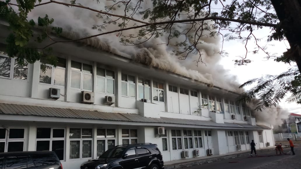 Kebakaran Kantor Dinkes Sulsel, Kamis, 30/07/2020