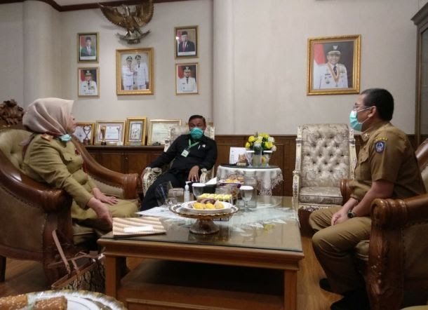 Pertemuan antara Dinas Kesehatan Sulsel bersama Bupati Bone dan Bupati Enrekang.
