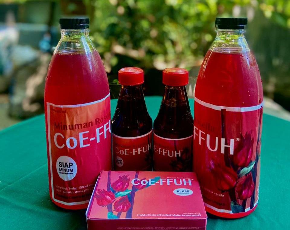 Minuman siap saji berbahan dasar kelopak bunga rosell