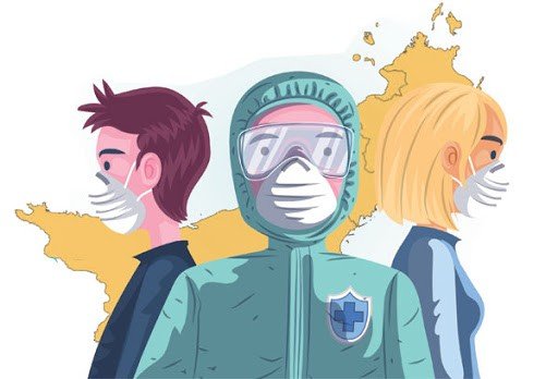 Ilustrasi relawan Covid-19