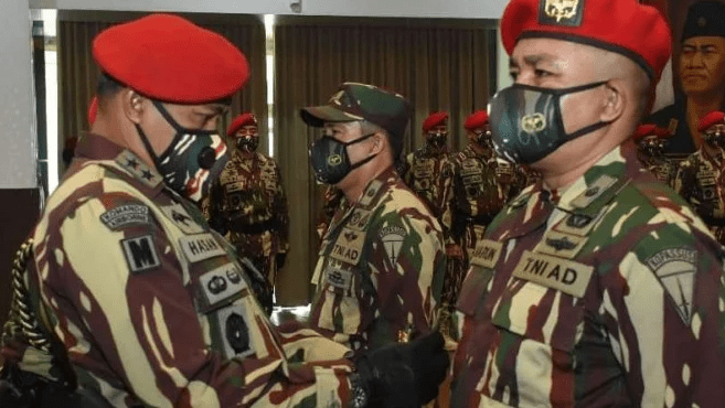 Pelantikan dr Saharun sebagai Kepala Kesehatan Kopassus