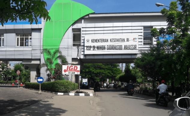 Jembatan penyebarangan RS Wahidin Sudirohusodo Makassar