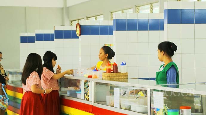 Ilustrasi kantin sehat.