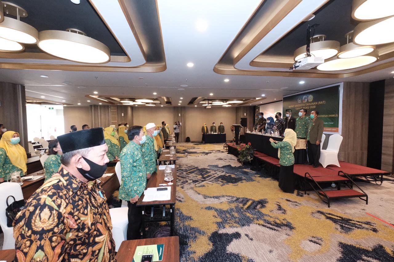 Suasana Rapat Anggota Tahunan (RAT) Tahun Buku 2020 Koperasi Pamatte Hakli Dinas Kesehatan Cabang Gowa