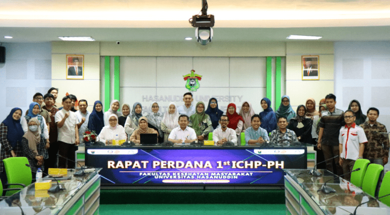 Rapat Perdana ICHP-PH di FKM Unhas Tamalanrea, Rabu 24 April 2024.